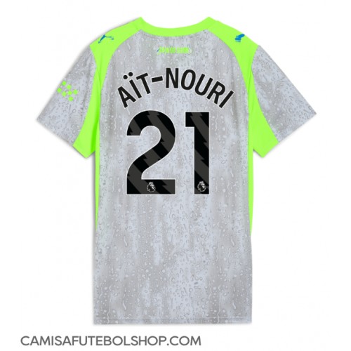 Camisa de time de futebol Manchester City Rayan Ait-Nouri #21 Replicas 3º Equipamento Feminina 2025-26 Manga Curta Camisa de time de futebol Manchester City Rayan Ait-Nouri #21 Replicas 3º Equipamento Feminina 2025-26 Manga Curta